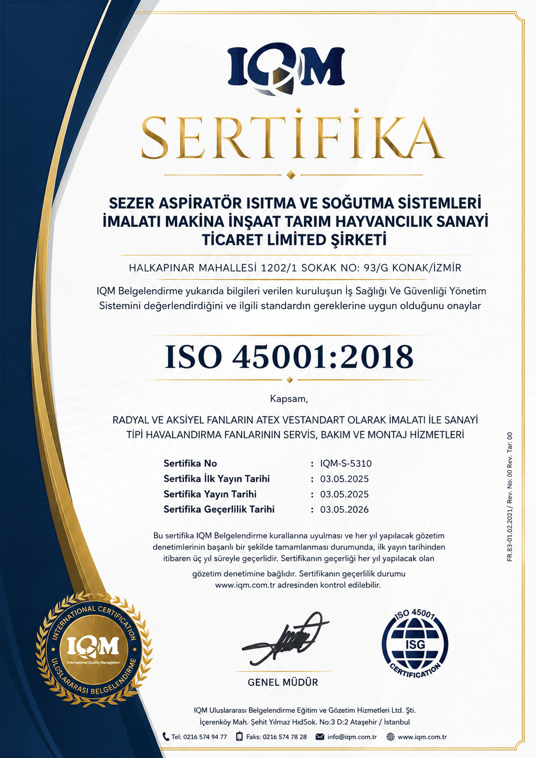 ISO 45001:2018