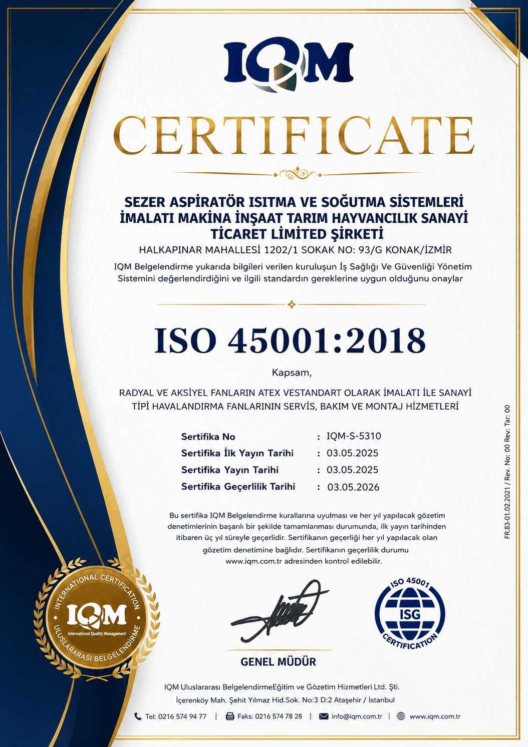 ISO 45001:2018